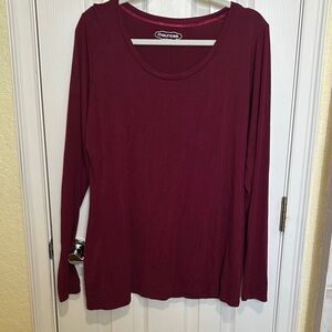 Maurices Burgundy Long Sleeve Top